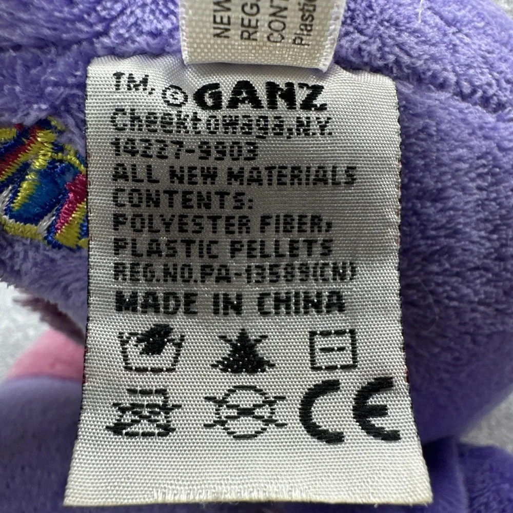 Webkinz Plumfadoodle Plush Purple Pink‎ Bird Stuffed Animal HM662 No Code